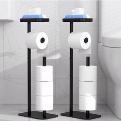 Kitsure Toilet Paper Holder Free Standin