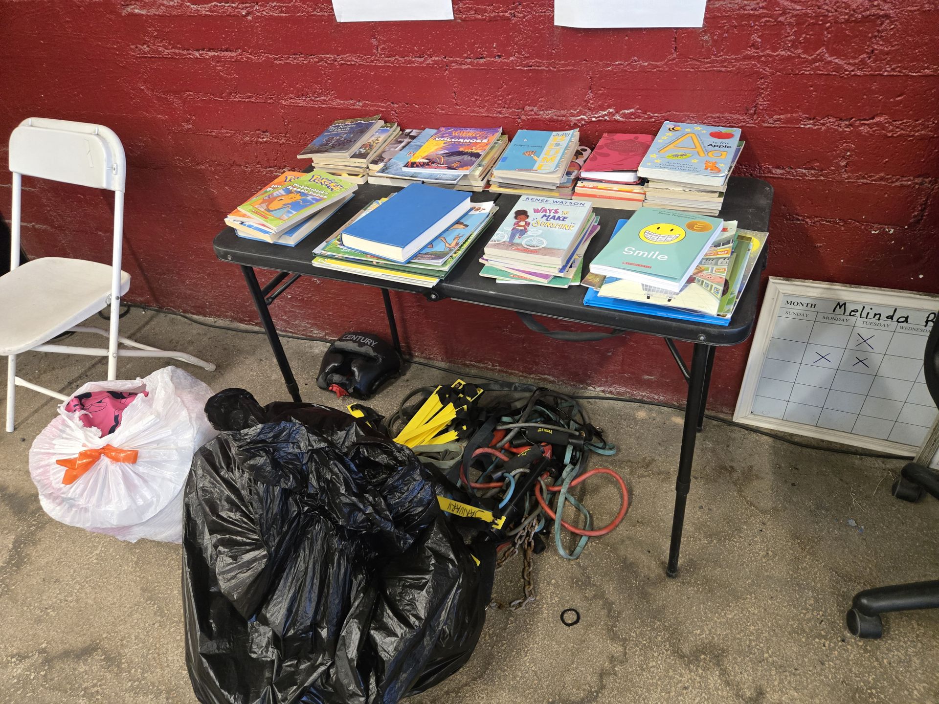 Free clothes and books