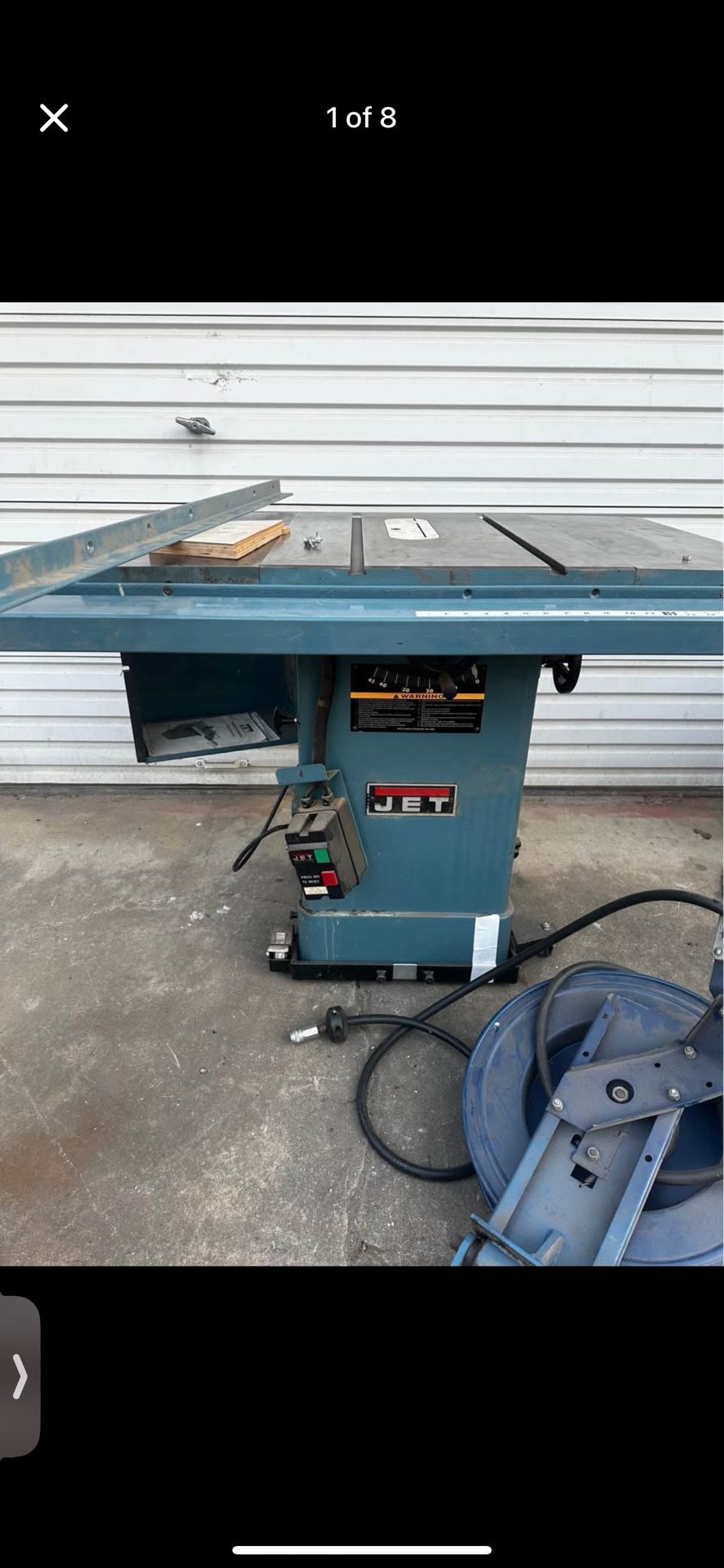 Jet 10” Professional Cabinet Saw With Locking Caster Kit