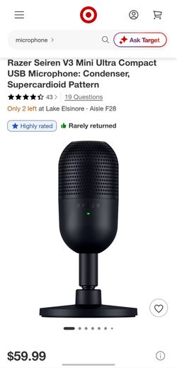 Razer Seiren V3 Mini USB Microphone