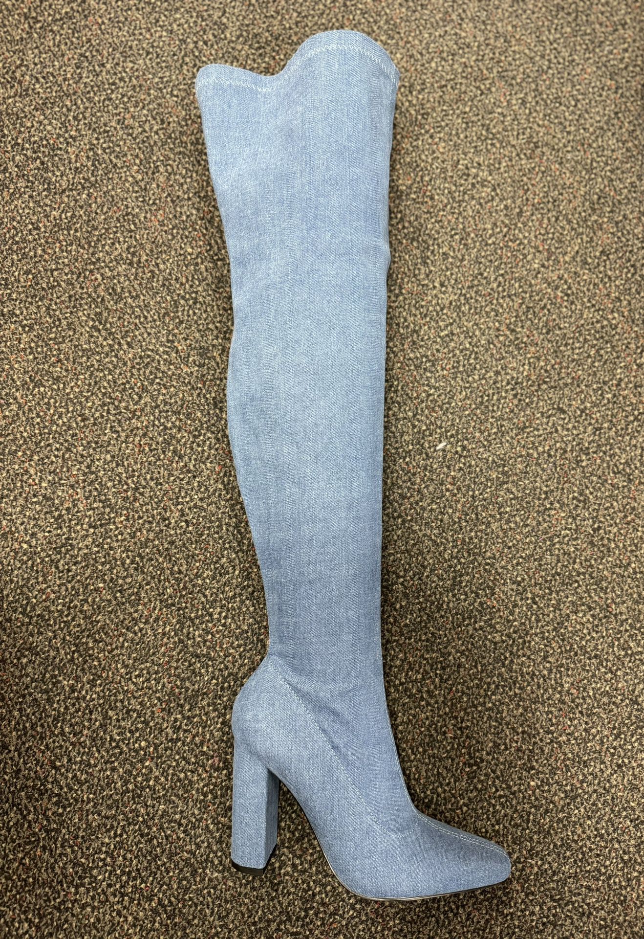 Blue Jean High Thigh Boot 