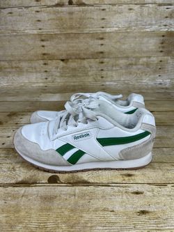 Reebok Harman Run Classic Sneakers Men's Size 6 White & Green Michigan St Colors