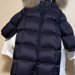 Moncler Designer Snowsuit Baby Toddler Fur Hood 