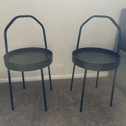 2 IKEA BURVIK side tables