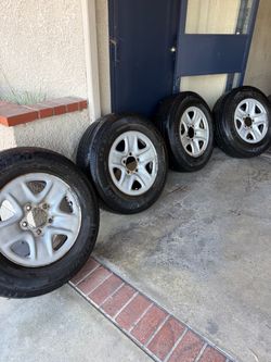Michelin LTX A/S Tires on Alloy Wheels – Set of 4 Toyota tires and rims