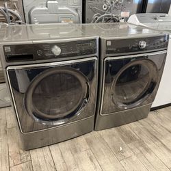 Kenmore Elite Mega Capacity Washer And Dryer Set Electric Washer 5.3 Cubic Feet 