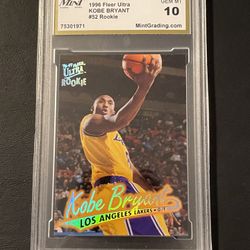 Los Angeles Lakers Kobe Bryant Graded 10 Rookie Card 