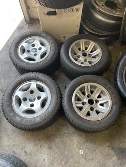 Clubcar golf cart aluminum wheels and tires, $5 each