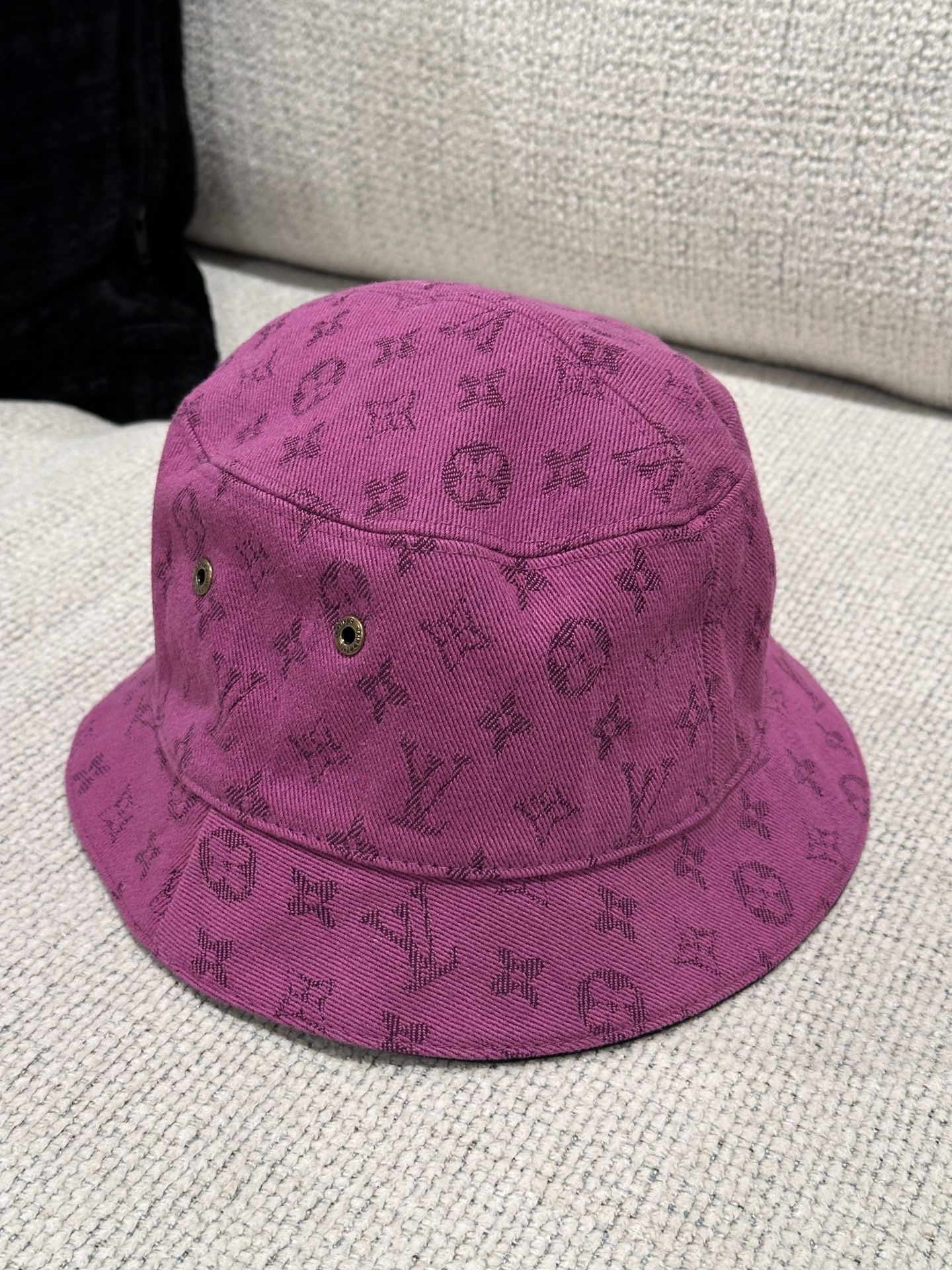 Louis Vuitton Monogram Denim Transformable Bob Bucket Hat Purple