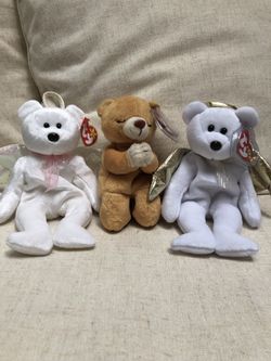 Ty Beanie Babies Halo I and II And Hope