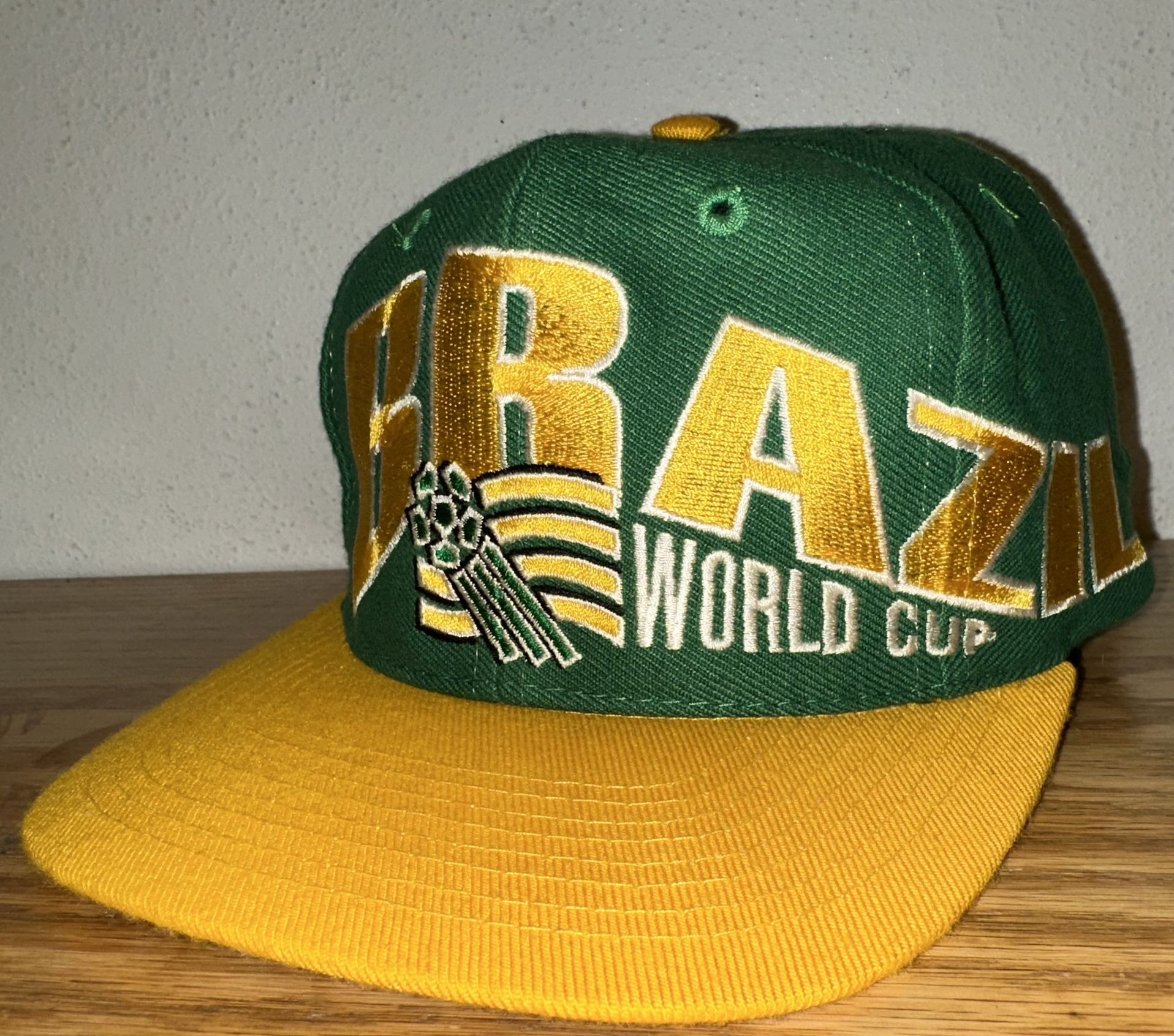 Vintage Brazil World Cup USA Apex Hat 1994