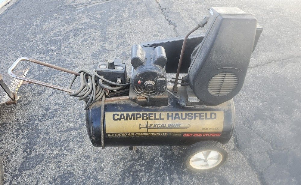 Campbell Hausfeld Excalibur 3.5 Rated Air Compressor H.P. Cast Iron Cylinder