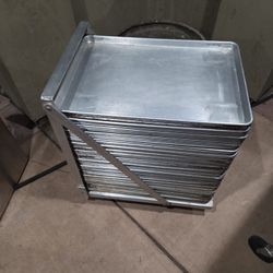 Sheet Pan Dolly And 55 Full Size Pans