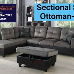 🎈Free Delivery—Brand new sectional sofa couch 