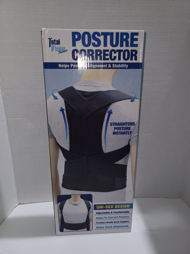 Total Vision Posture Corrector Helps Posture, Alignment, & Stability Size  M/ L 30-34