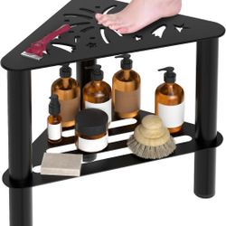 BRAND NEW..Metal Corner Shower Stool for Shaving Legs, Double Layer
