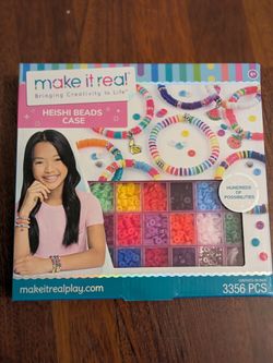 Heishi Bead Case Craft Kit For Kids (Bracelets)