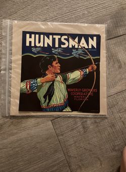 (3) Vintage Original Huntsman Brand Crate Label