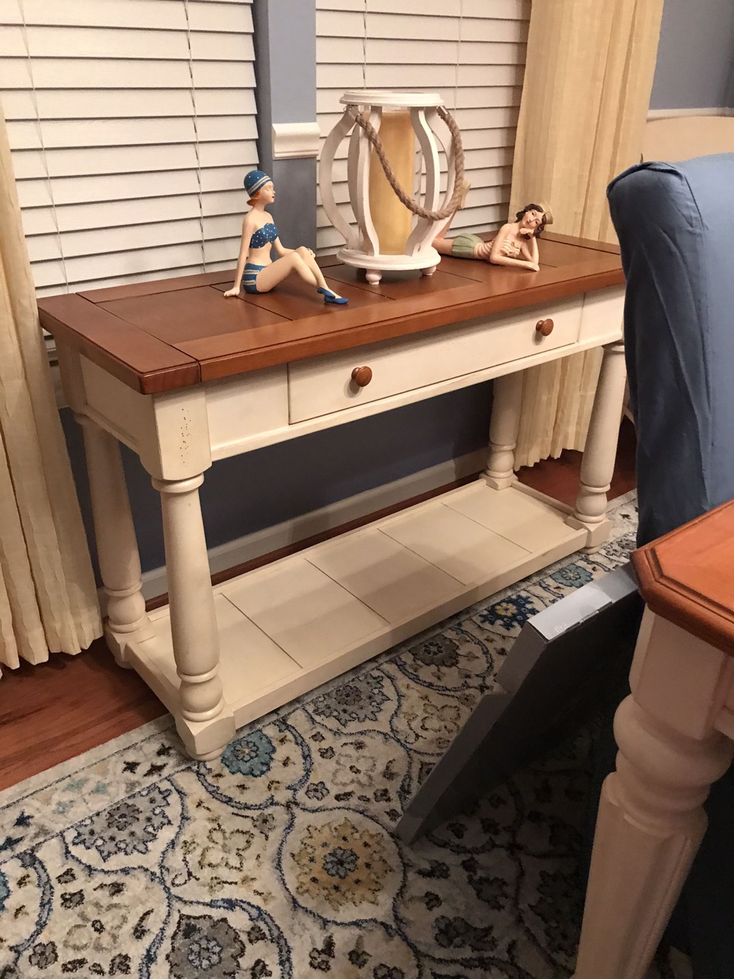Dining buffet (or sofa table against back of a sofa)