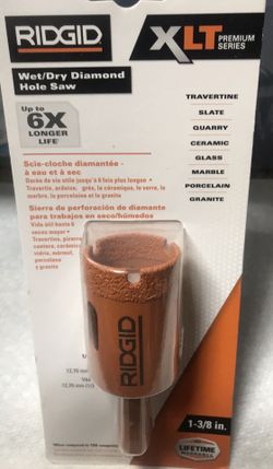 Ridgid wet/dry diamond hole saw