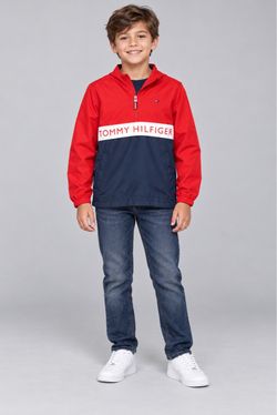Tommy Hilfiger Kids Colorblock Windbreaker Jacket
