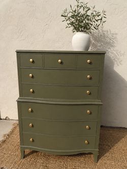 Sunday Olive Cottage Six-Drawer Dresser
