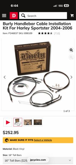 Harley Davidson sportster burly brand 16” ape hangers kit bnib (contact info removed) xl custom