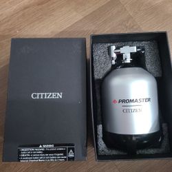 Citizen Promaster Diver Silver Scuba Tank No Watch EMPTY Storage Case & Box Only Display