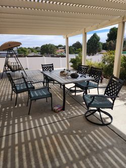 Outdoor Patio Dining Set with 6 Chairs