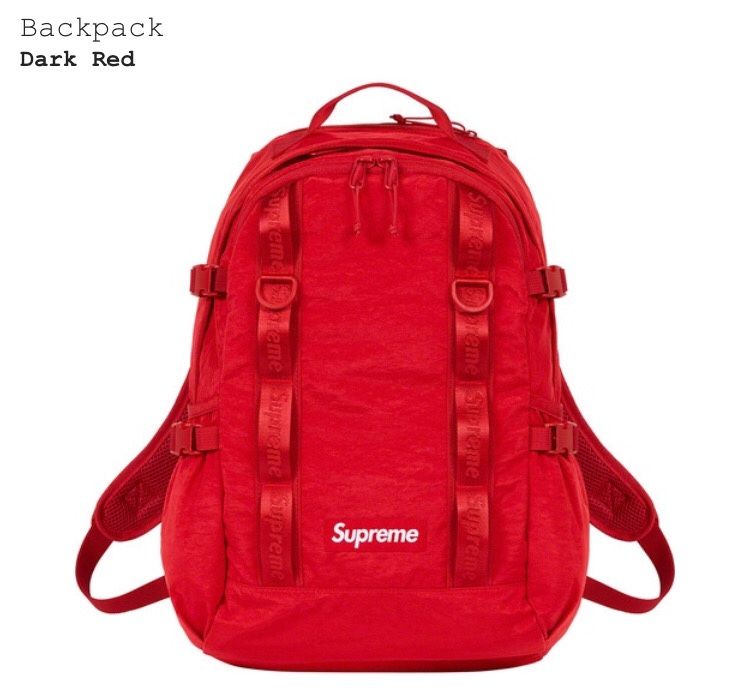 Supreme backpack (authentic) (red)