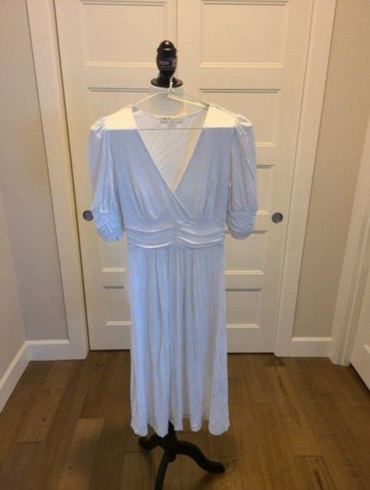 Women's White Dress By MADONNA -size 4 - Price Reduced