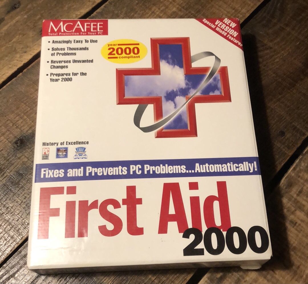 McAfee First Aid 2000 CD ROM