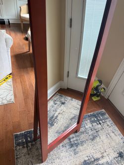 Wood mirror