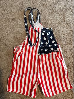 American Flag Overalls