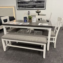 🚛 FREE DELIVERY FRESNO-$0 DOWN TABLE + BENCH 