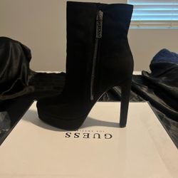 Guess Black High Heel Boot 