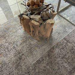 COOL Coffee Table Glass on Stump
