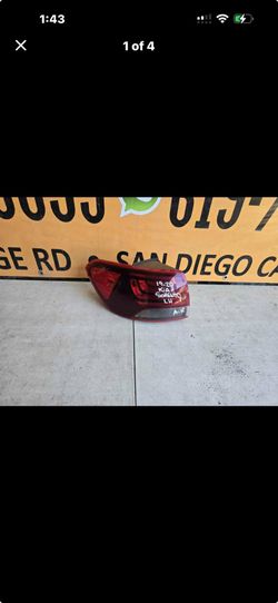 2019-2020 kia sorrento lh  taillight