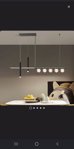 7 - Light Black LED Kitchen Island Pendant