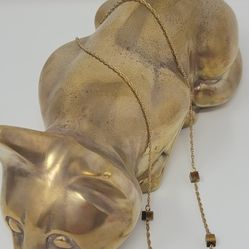 Gold Plated Tiger's Eye Necklace 