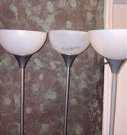 Set of 3 Torchiere Floor Lamps