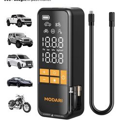 New-Tire Inflator Portable Air Compressor, 5X Faster 160 PSI Portable Tire Inflator for Car, Built-in Magnetic Storage, Auto Shut-Off Cordless Air Pum