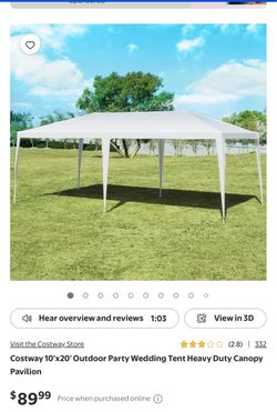 Costway 10x20 Outdoor Canopy Party Tent