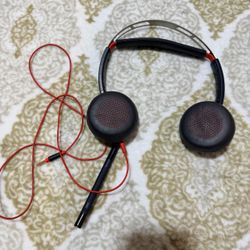 Poly Plantronics C5220T Wired Headset w/ Mic 3.5mm – Untested
