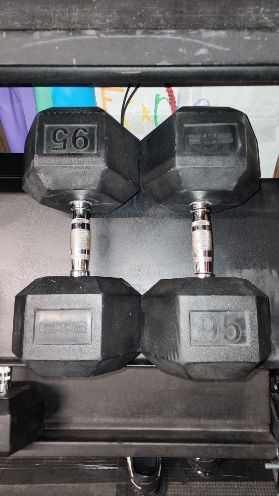 95lb ETE DUMBBELLS 