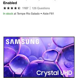 Samsung Crystal 75 Inch TV