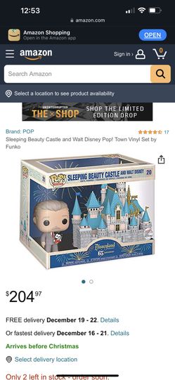 Rare * Sleeping Beauty Castle Funko Pop 