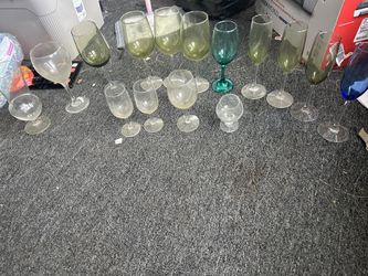 16 Assorted Wine/other Glasses