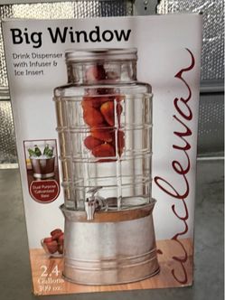 Circleware Big Window Drink Dispenser 2.4 Gallon