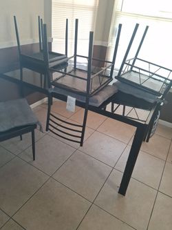 Table and some chairs
